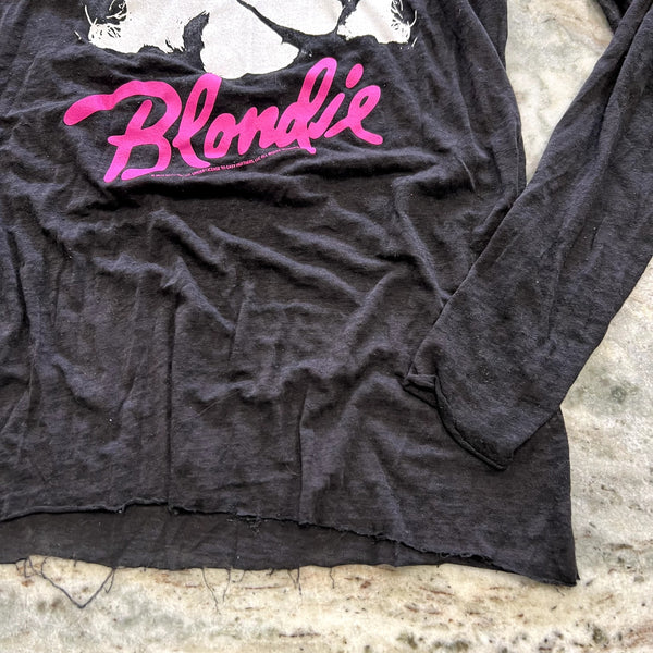 Chaser Blondie Burnout Cold Shoulder Top Small