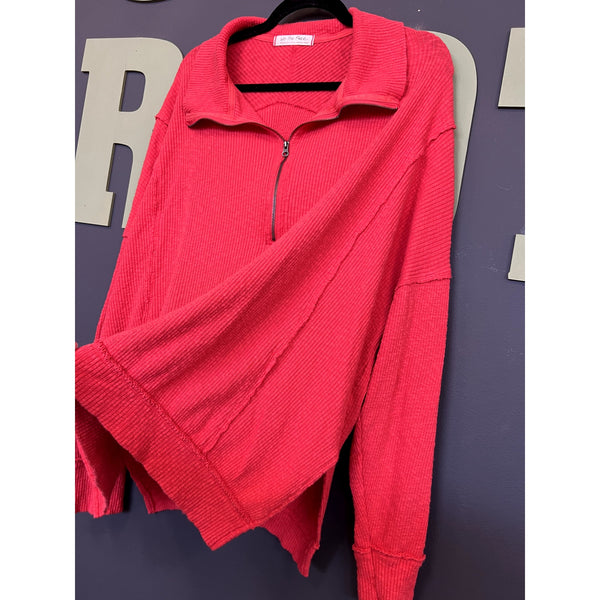 Free People We the Free Red Walk Away Tunic Medium