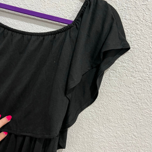 NWT Cupshe Black Off Shoulder Straight Leg Jumpsuit Medium