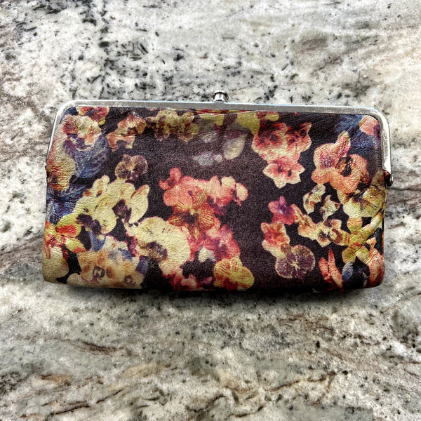 Hobo Floral Frame Clutch Wallet