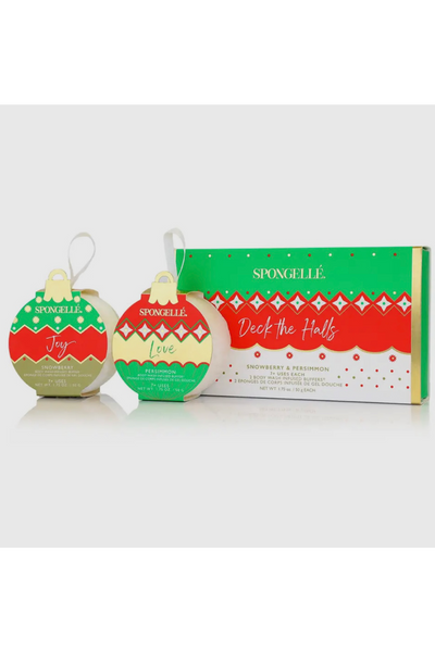 Spongelle Deck the Halls Ornament Gift Set