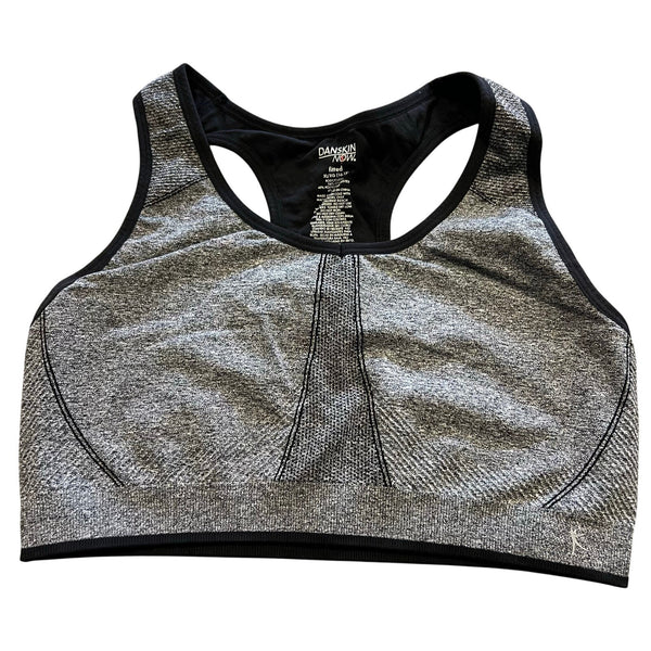 Danskin Now Gray Fitted Sports Bra XL