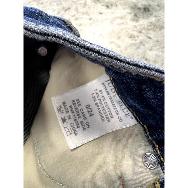 Judy Blue High Rise Raw Edge Flare Jeans Size 24