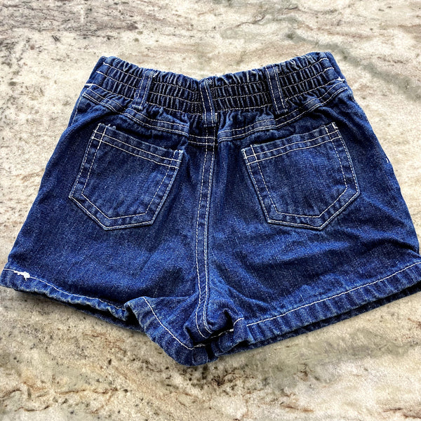 Disney Winnie the Pooh Piglet Strawberry Denim Shorts Size 12 Mo.