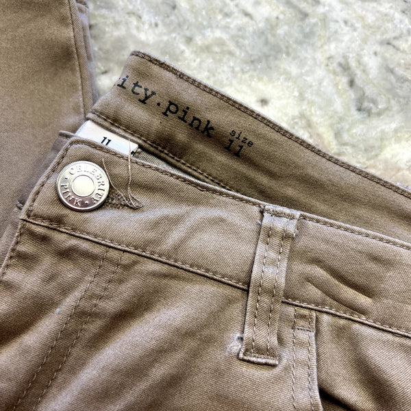 Celebrity Pink Dark Khaki Skinny Jeans Juniors Size 11