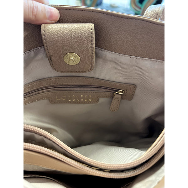 Women's Light Tan Faux Leather Purse
