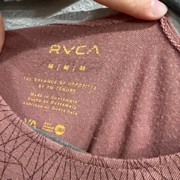 RVCA Mauve Flowy Bohemian Tank Top Medium