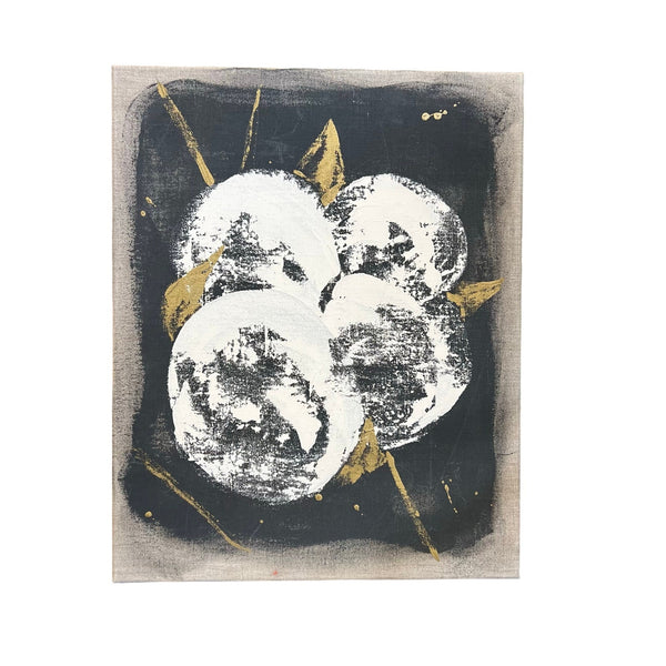 Cotton Hand Painted Studded Edge Farmhouse Decor 16x20