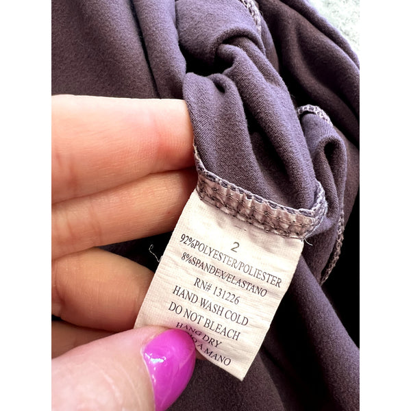 Women's Mauve Ankle Leggings Size 2XL