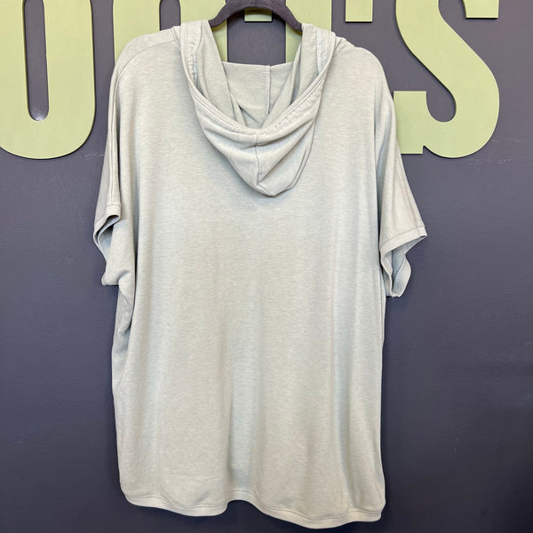 Old Navy Active Light Sage Green Hooded Workout Top 3XL