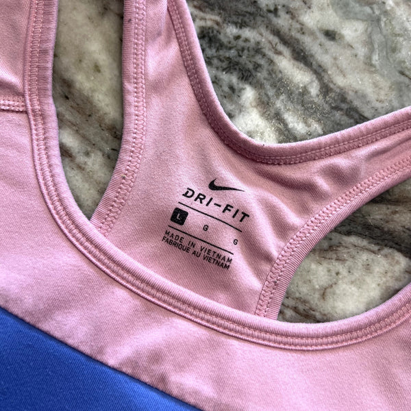 Nike Dri Fit Color Block Sports Bra Youth Size Large
