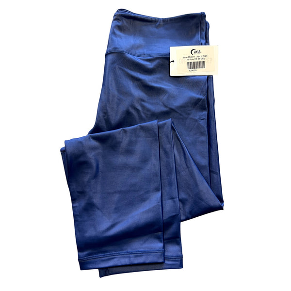 Zyia Active Blue Metallic Light N Tight 7/8 Leggings Size 20 NWT