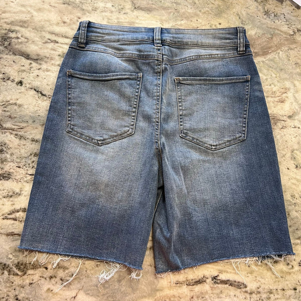 ReWash Brand Super High Rise Cutoff Denim Bermuda Shorts Size 5