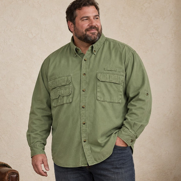 Vintage Sports Afield Sage Green Heavyweight Utility Hunting Shirt XXL