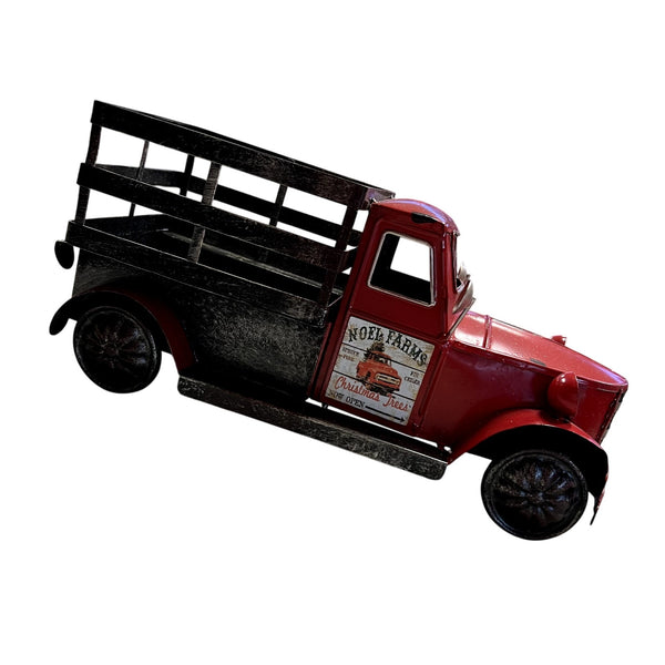 Noel Farms Christmas Trees Red Truck Decor