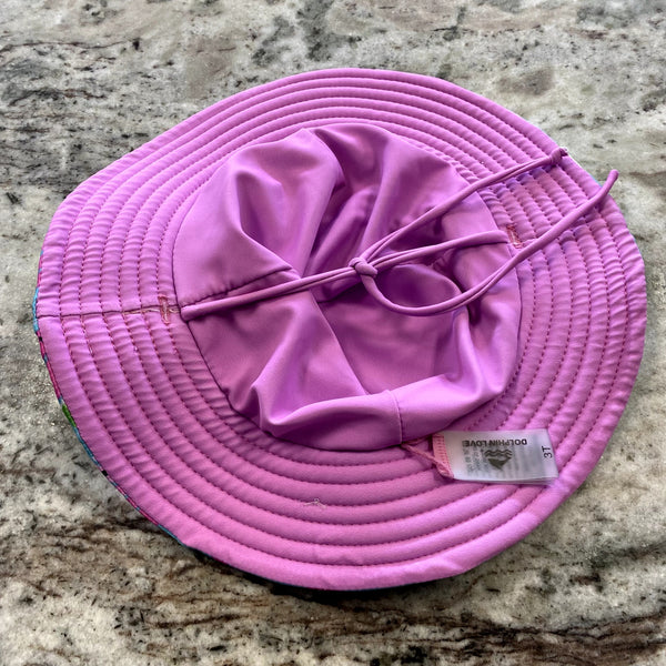 Dolphin Love Girls Watermelon Sun Hat Size 3T