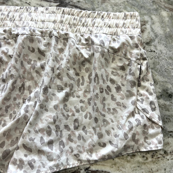 Avia Ivory Leopard Running Shorts Size XL