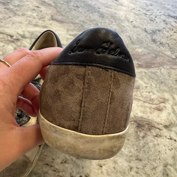 Sam Edelman Areson Sneaker Leopard Print Lightning Bolt 9.5