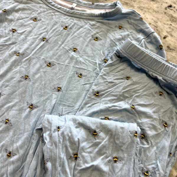 Posh Peanut Bumblebee Two Piece Bamboo Pajama Set Size 10/12