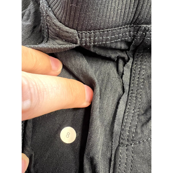 Lululemon Dance Studio Ruched Black Pants Size 8