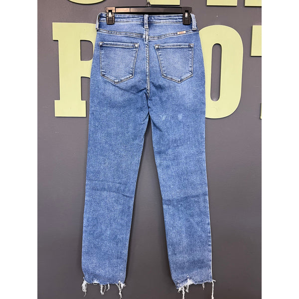 KanCan Double Button Medium Wash Jeans Size 25