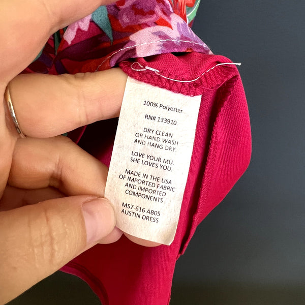 Show me Your MuMu Austin Babydoll Aloha Tropical Colorful Dress Extra Small