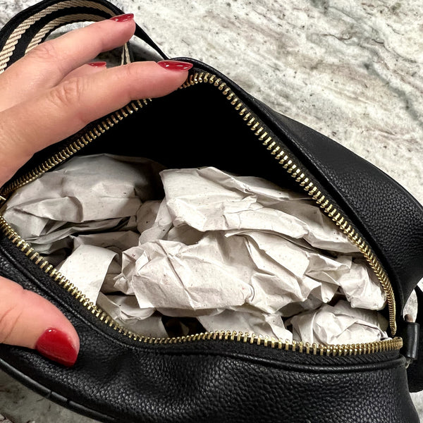 NEW Black Vegan Leather Crossbody