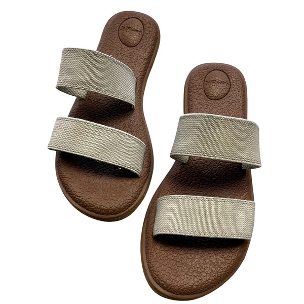 NWOT Sanuk Double Strap Slip On Sandals Size 9