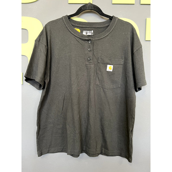 NWT Carhartt Women's Loose Fit Heavyweight Henley T-Shirt Large