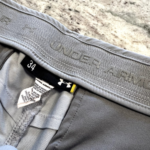 Under Armour Men's Gray Golf Shorts Size 34