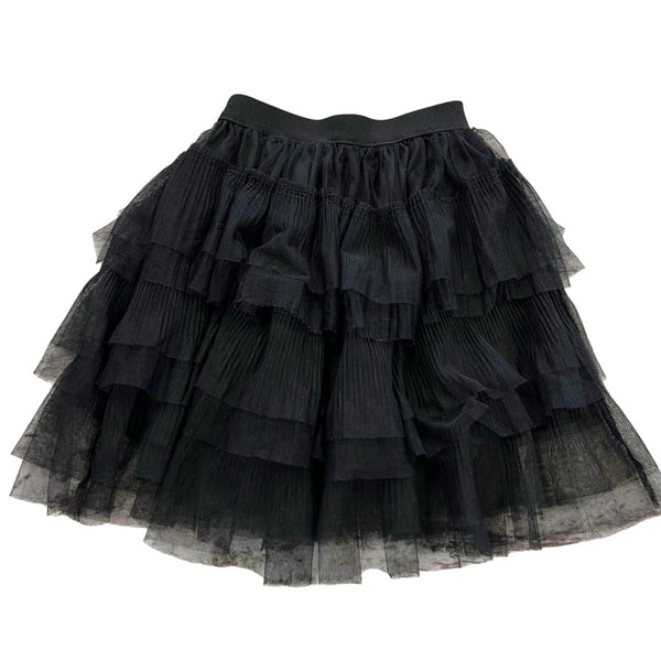 Hayden Girls Black Tulle Tiered Skirt Size Small