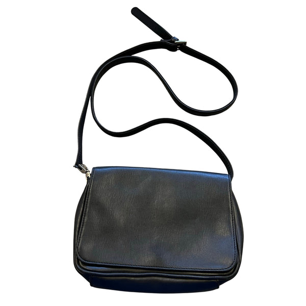 Liz Claiborne Faux Leather Black Crossbody