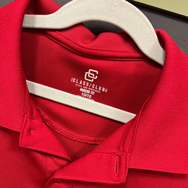 Class Club Red Modern Fit Boys Polo Size 10/12