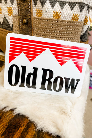 Old Row Western Sticker - Cig