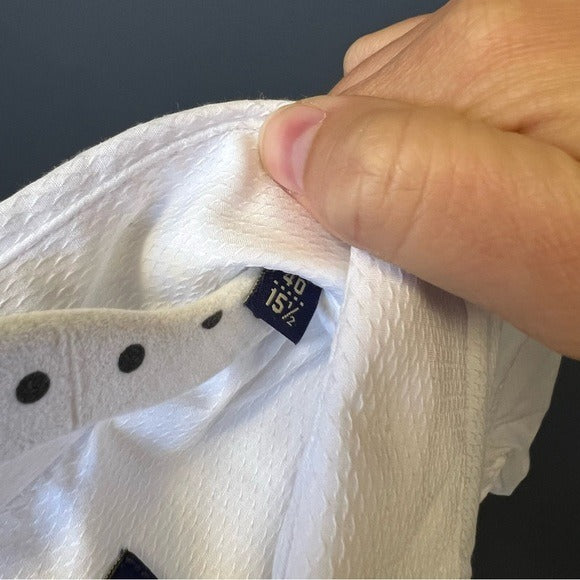 Cavalli Class White Button Down Top Size 40 15 1/2