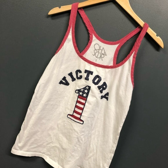 Chaser American Flag Victory Tank Top Small