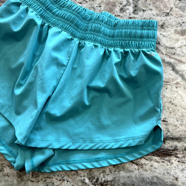 DSG Aqua Lined Athletic Shorts Size Small