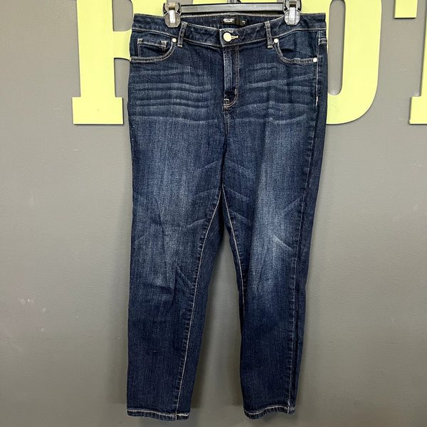 Simply Vera Dark Wash Crop Jeans Size 12