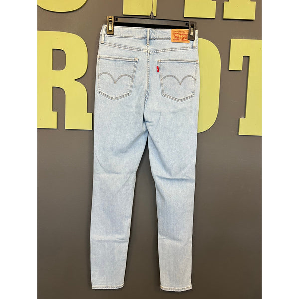 Levi's 721 High Rise Light Wash Skinny Ankle Jeans Size 26
