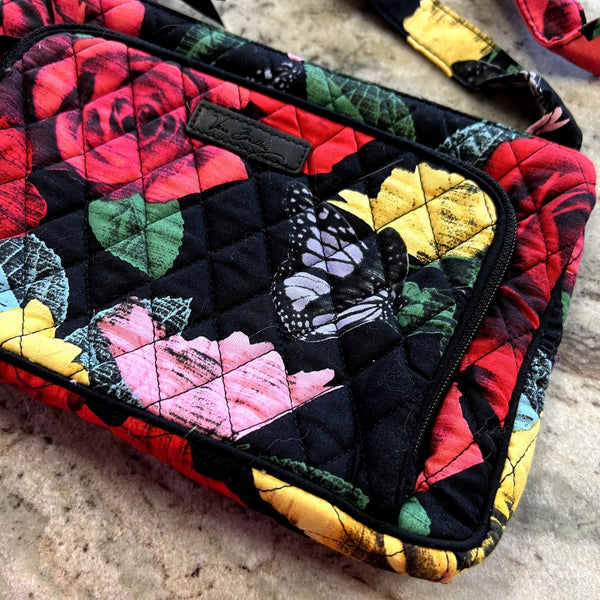 Vera Bradley Havana Rose Little Hipster Crossbody Bag