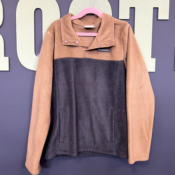 Columbia Quarter Snap Two Tone Pullover Size Youth Large