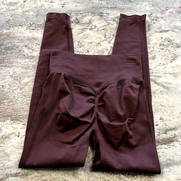 Brown Butt Lift Leggings Size Women's Small