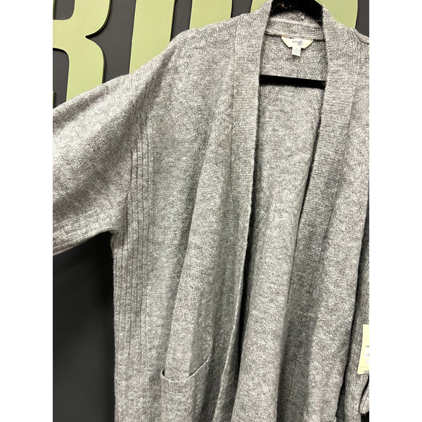 NWT Terra Sky Soft Gray Open Front Cardigan Size 3XL