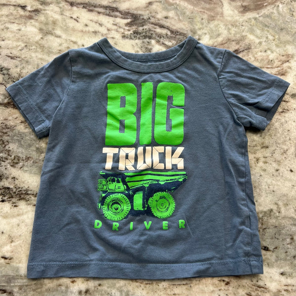 OshKosh "Big Truck Driver" Graphic Tee Size 18 Mo.