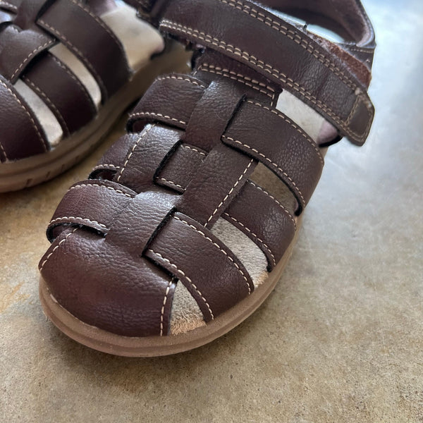 The Children's Place Brown Velcro Sandals Size 13