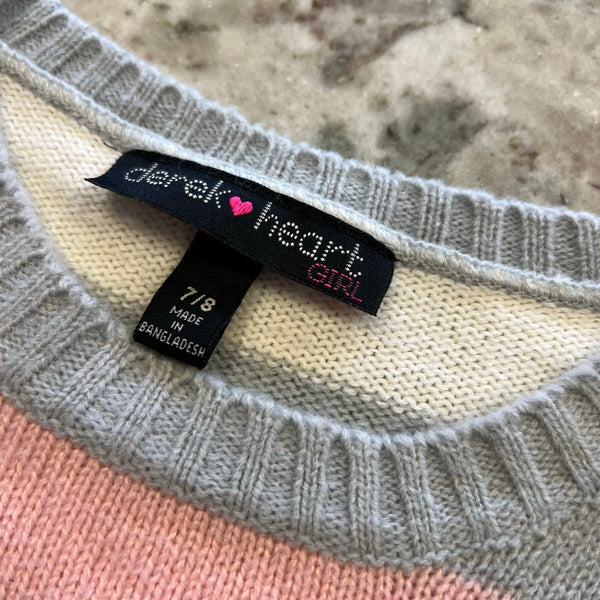 Derek Heart Girls Striped Sweater Size 7/8