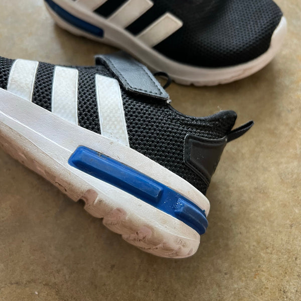 Adidas Black & Blue Boys Sneakers Size 9