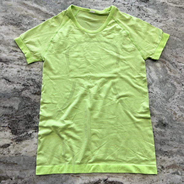 Neon Yellow Athletic Top Size 6