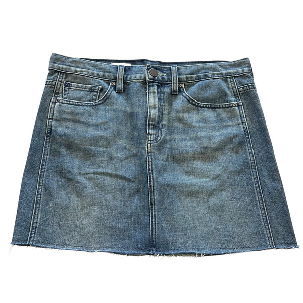 NWOT Gap Raw Hem Denim Mini Skirt Size 6