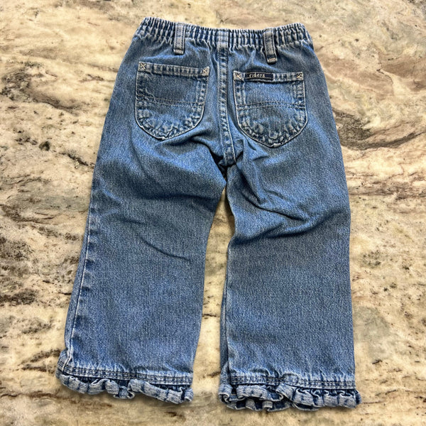 Riders Girls Ruffle Bottom Jeans Size 2T